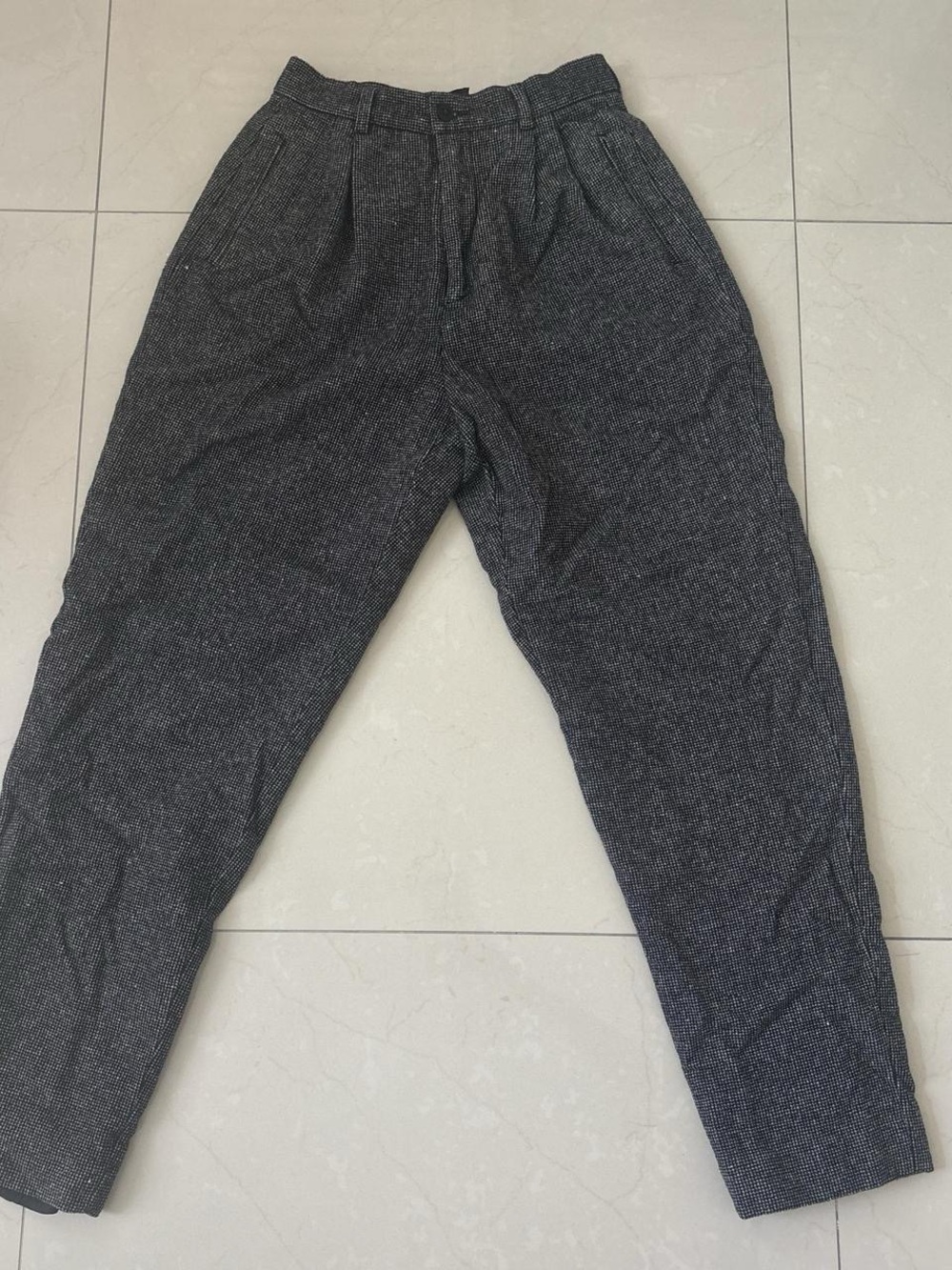 Banana Republic Gray Herringbone Pants